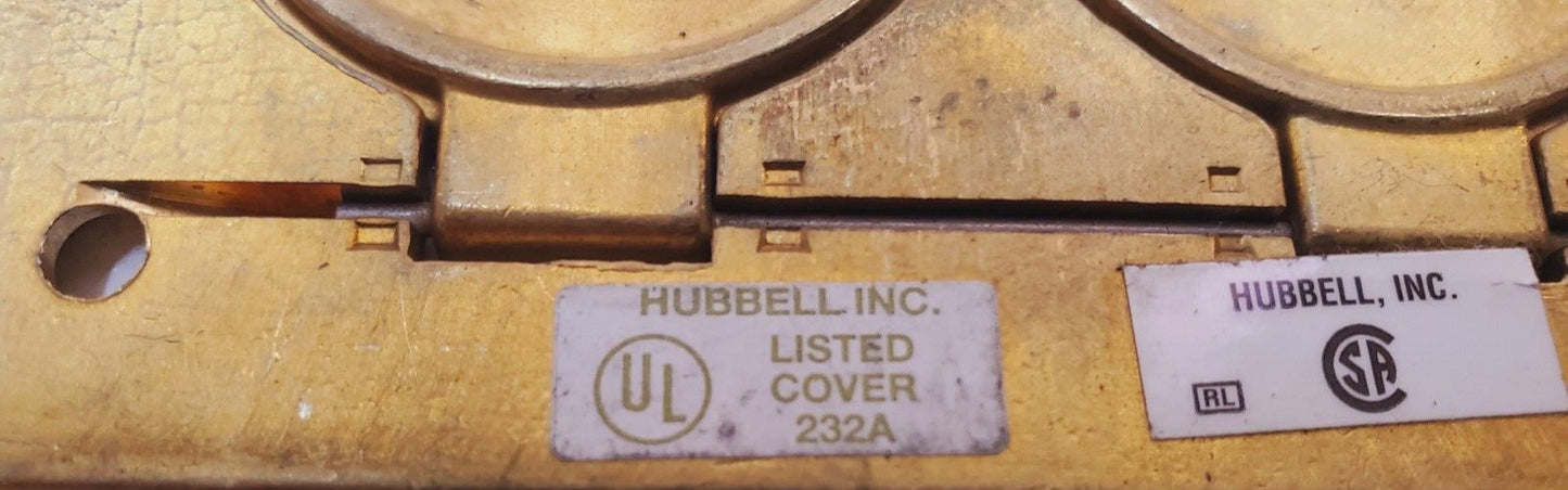 Hubbell Wiring Cover Floor Box 232A