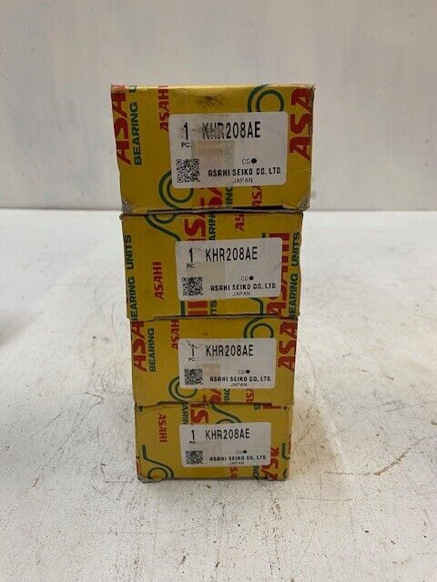 4 Qty of Asahi KHR208AE Insert Bearings (4 Quantity)