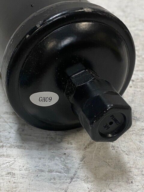 Black Filter Receiver Drier 10-1/2" Length 3-1/4" Wide GH09 P110027 3/4