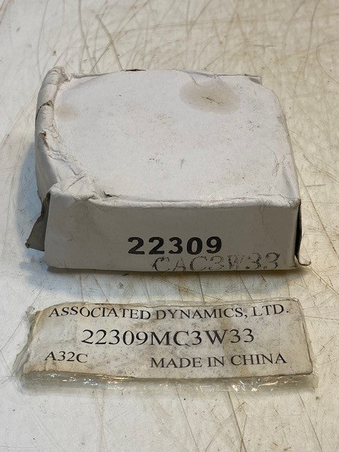 Associated Dynamics 22309MC3W33, 22309CAC3W33 Spherical Roller Bearing 45x100x36