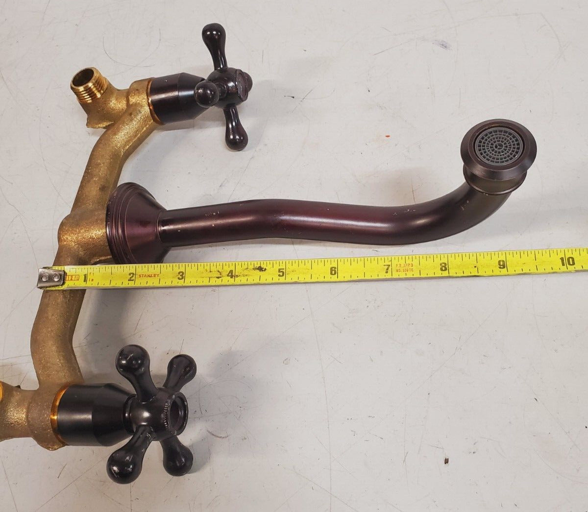 Antique Wall Brass Faucet 360° Swivel Spout Bathroom