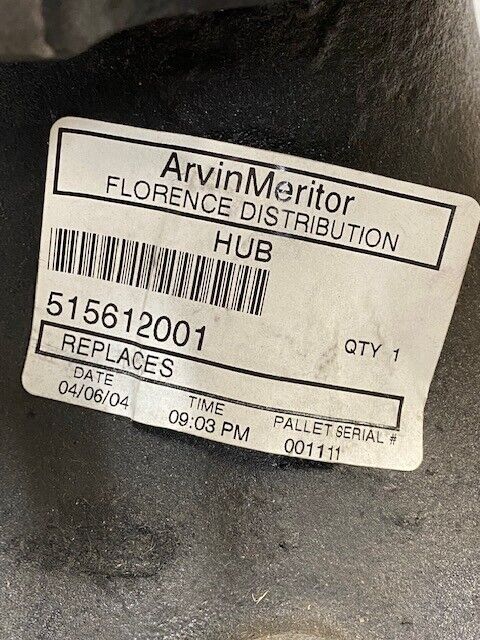 Arvin Meritor Hub 515612001, 15612, 1283, 12-1/2" OD, 106mm Bore, 20mm Holes