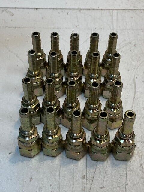 20 Quantity of Gates OE 8 Flare Male Barbed Hose Fittings (20 Quantity)