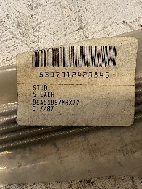 59 Qty of Continuous Thread Studs 6-3/8" Long 5mm Thick 5307012420845 (59 Qty)