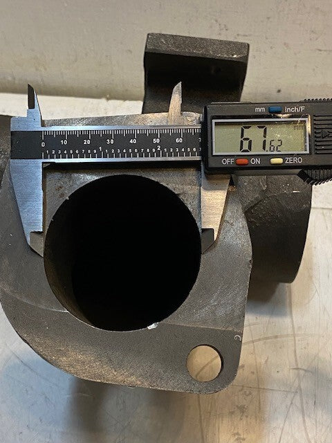 EFC Engine Exhaust Elbow Manifold 323990 R1 | 11" Long 67mm Bore 79mm Bore