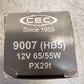 6 Quantity CEC Halogen Headlight Lamps 9007 (HB5) 12V 65/55W PX29t (3Qty)