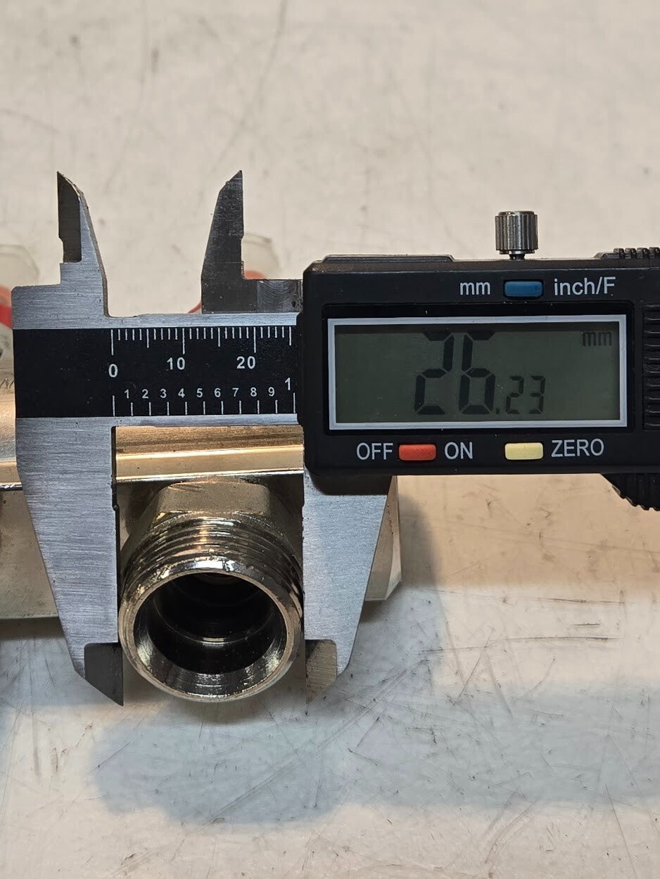 ICMA 2 Circuit Manifold with Flowmeters | ICMA-Italy | 1" Manifold | 3/4" Inlets
