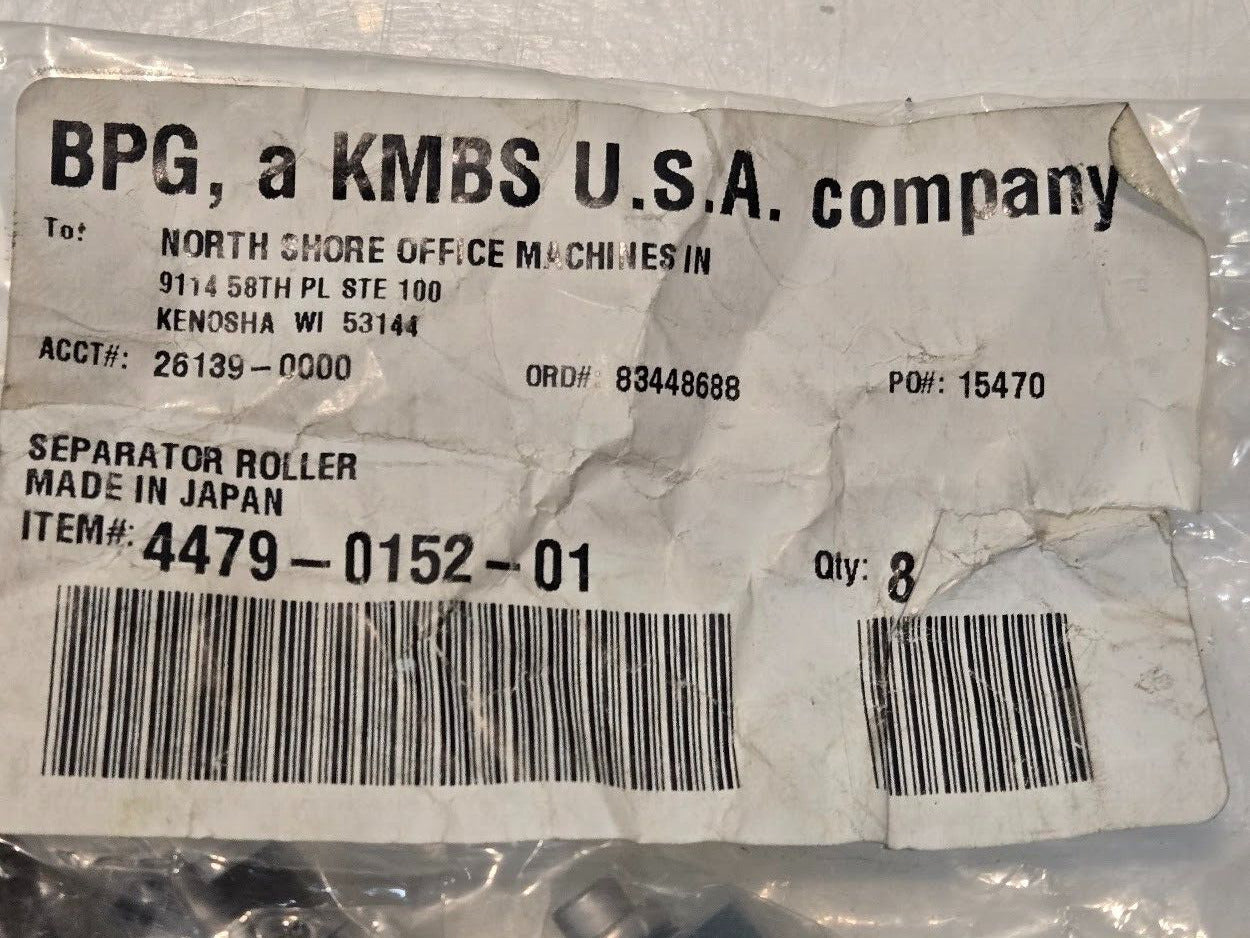 8 Quantity of BPG Separator Rollers 4479-0152-01 for Minolta Copier (8 Quantity)
