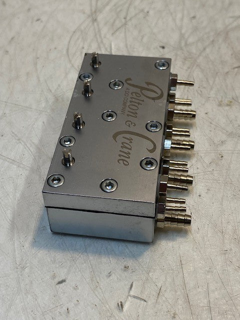 Pelton & Crane A DCI Company Air or Water Manifold Valve Block 3-3/4" L 1-7/8" W