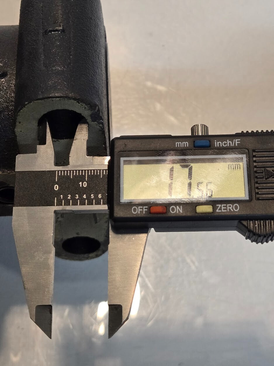 Case 91871 Track Roller L637 | 13" Long 7.5" Diameter | 17.5mm Mounting Holes