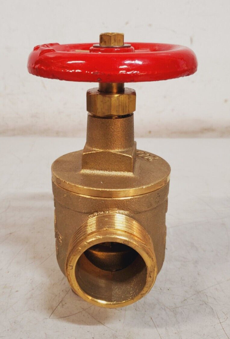 BH 1-1/2" NPT 300 Brass Threaded Fire Hose Valve | Listed 37WL