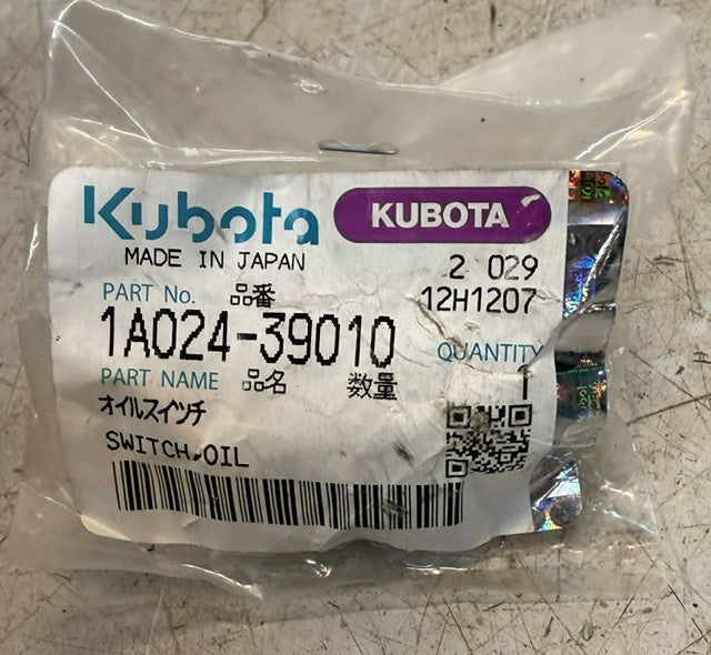 Kubota 1A024-39010 Engine Oil Pressure Switch Sensor Electrical Control Part
