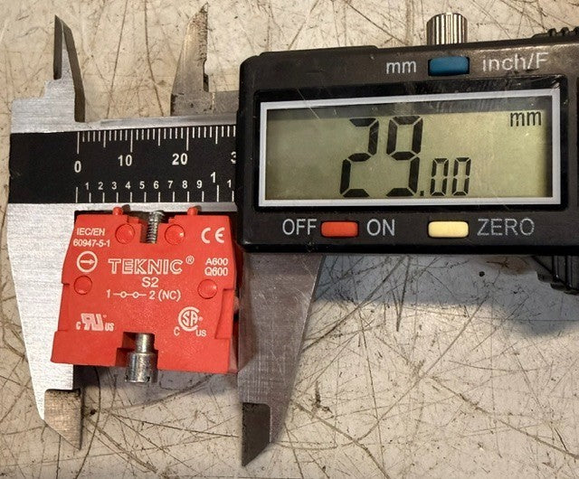 7 Quantity Teknic S2 Normally Closed Push-Button Contact Block IEC-60947-5-1
