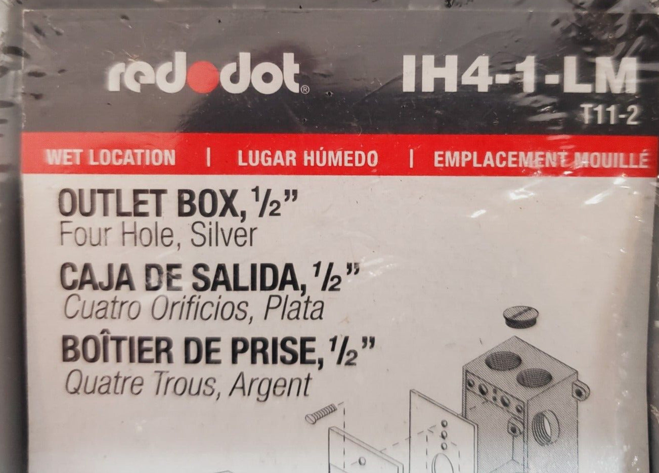 10 Quantity of Thomas & Betts Red Dot Device Outlet Boxes IH4-1-LM (10 Qty)