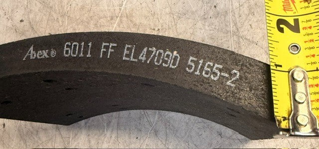 Set Of 4 Abex EL4709D-5165-2 Friction Drum Brake Shoe Lining Heavy Duty