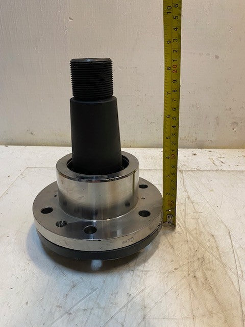 MTO Steel Spool Shaft Assy 6-Bolt 6-1/2" Dia. 13mm Bolt Holes 44mm Thread