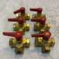 6 Quantity of Detroit T-Shaped Male Ball Valves 1BR/1BS 377 (6 Quantity)