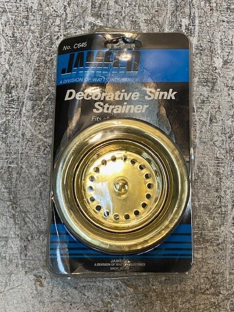 Jameco Decorative Sink Strainer C645 Polished Brass