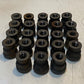 23 Quantity of Black Iron Reducing Coupling Fittings 11mm ID & 14mm ID (23 Qty)