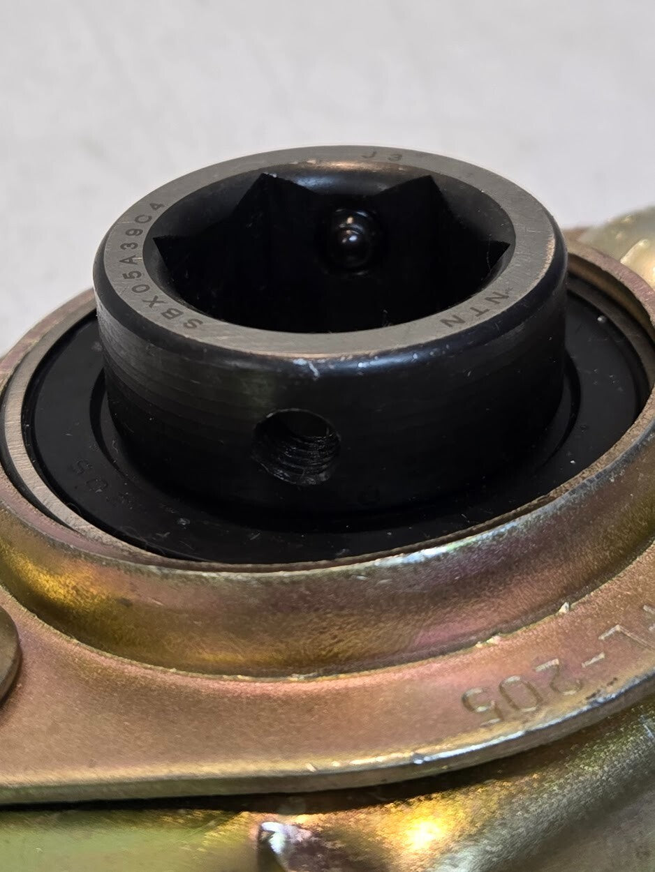 NTN Mounted Ball Bearing SBX05A39C4 J3 | PFL-205 Mount | 22.9mm Hex Bore