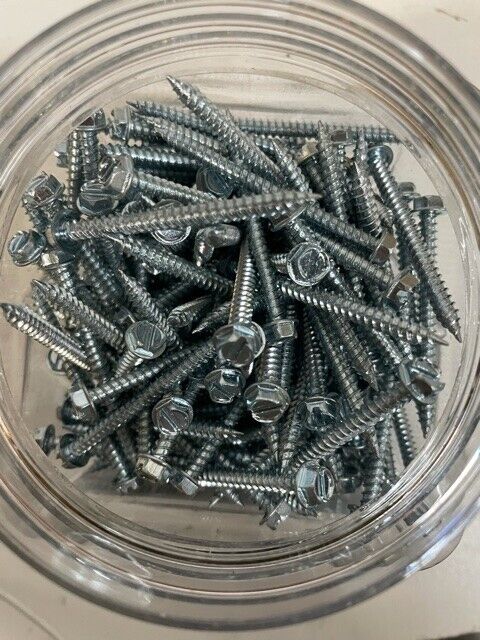 10 Containers of 5-SCR82 #8 x 2" Taper Point (3,500 Scews in Total)