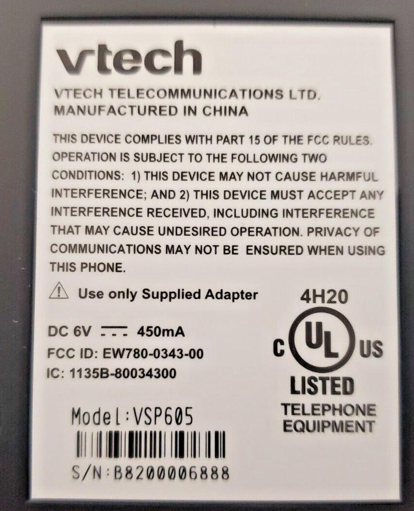 4 Qty. of Vtech ErisTerminal SIP Dect Repeaters VSP605 | B8200006888 (4 Qty)