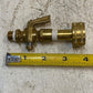 AB Ground Plug Valve 2-Way Brass Lever External Drain - MEASUREMENTS PICTURED