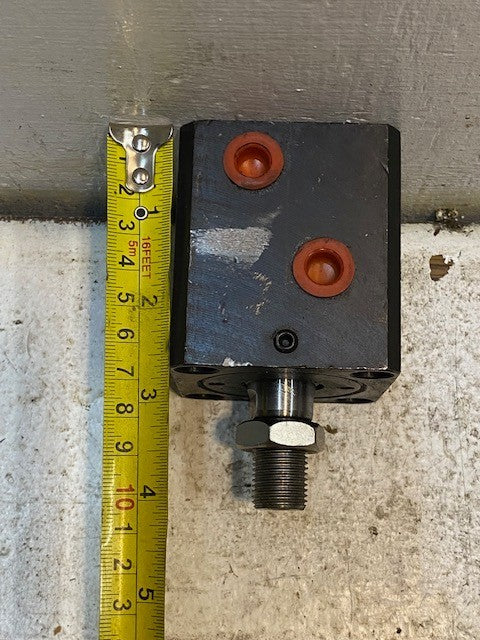 Hydraulic Block Cylinder 2-5/8" x 2-1/4" 16mm Thread 11mm Side Holes