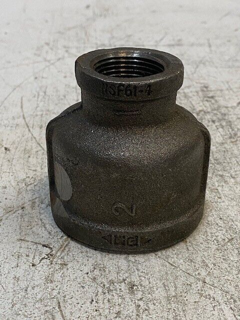 NSF61-4 Cast Iron Reducing Coupling 1" x 2"