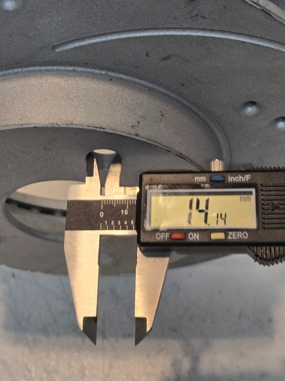 Drilled and Slotted Brake Rotor 5x100mm Bolt Pattern 10 3/16" Diameter