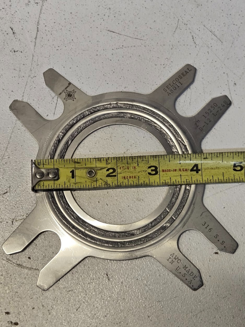 4 Quantity of Selco Seals A8011 | 2" | 15250 | D-12 | L-248 | 316SS (4 Quantity)