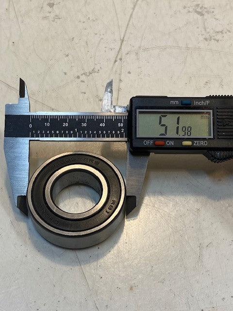 17 Quantity of RBI 6205-2RS Radial Ball Bearings 25x52x15mm (17 Quantity)