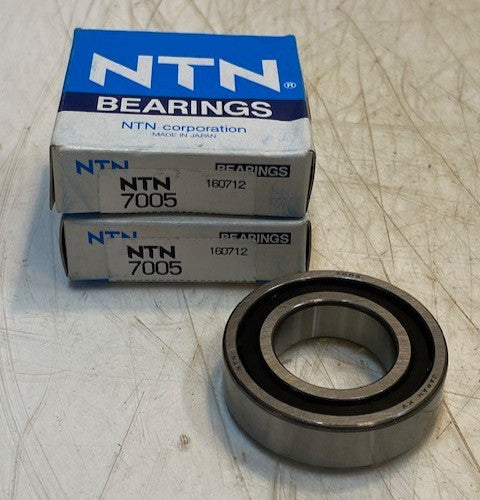 2 Quantity of NTN Angular Contact Bearings 7005 | 160712 | 25x47x12mm (2 Qty)