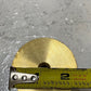 Brass Fire Hose Rack Nozzle No Thread Connection 55mm Top OD 10mm ID 49mm Bottom