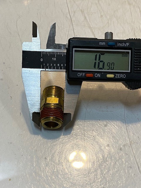 21 Quantity of Straight Pipe Thread Hose Hex Nipple Fittings 29mm L 17mm Thread