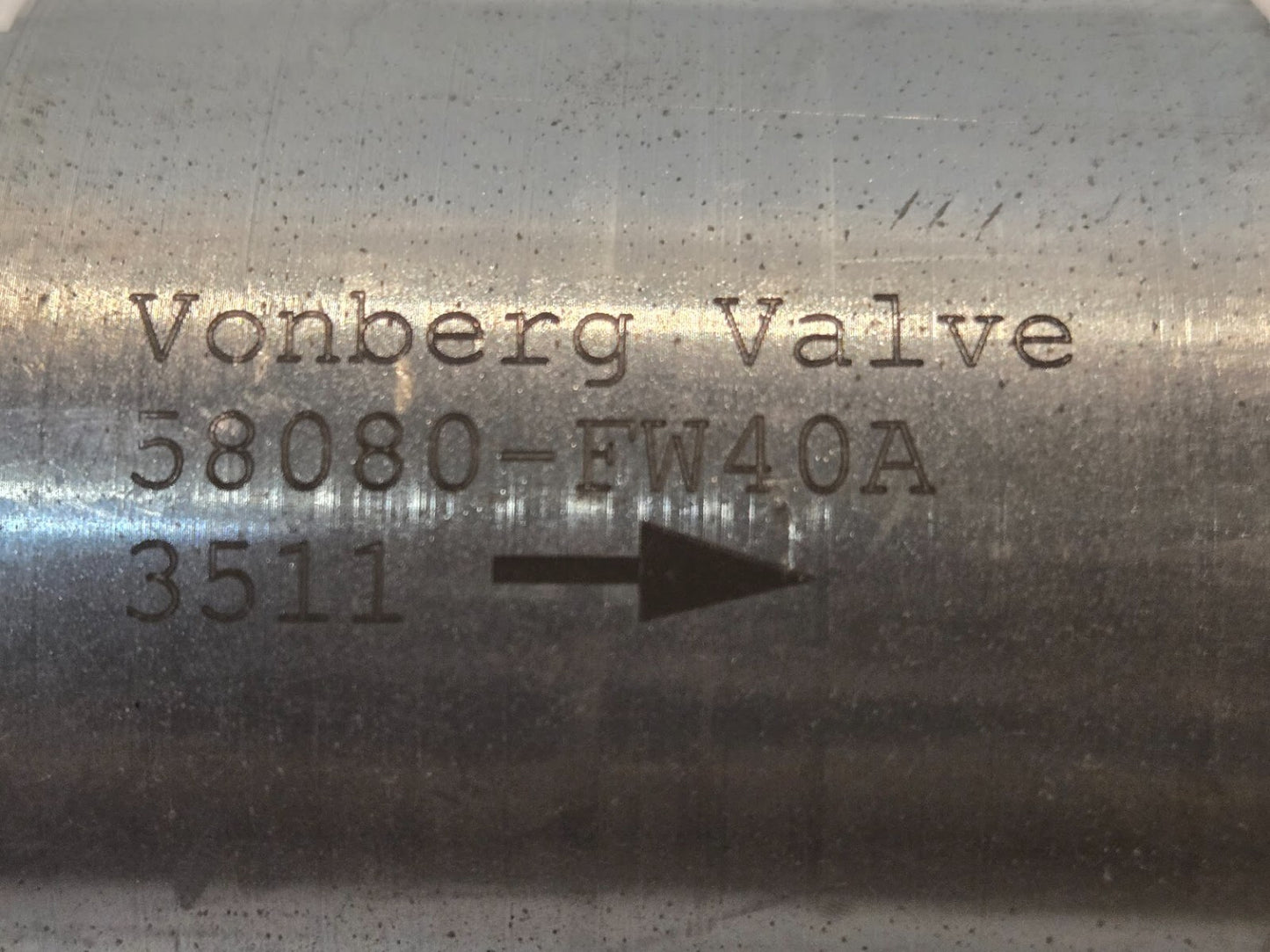 Vonberg Valve 58080-FW40A 3511 Flow Regulator for Nissan Forklift 13/16"-16 ORB