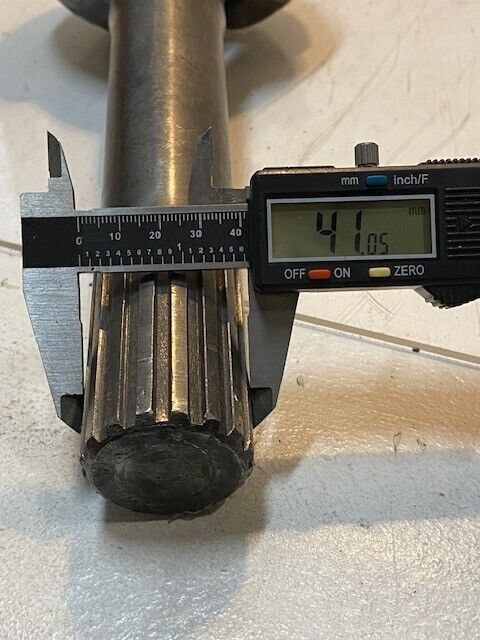 Drive Axle Shaft 750NIF U-Joint 38" L 41mm 16-Spline Both Ends 40mm OD