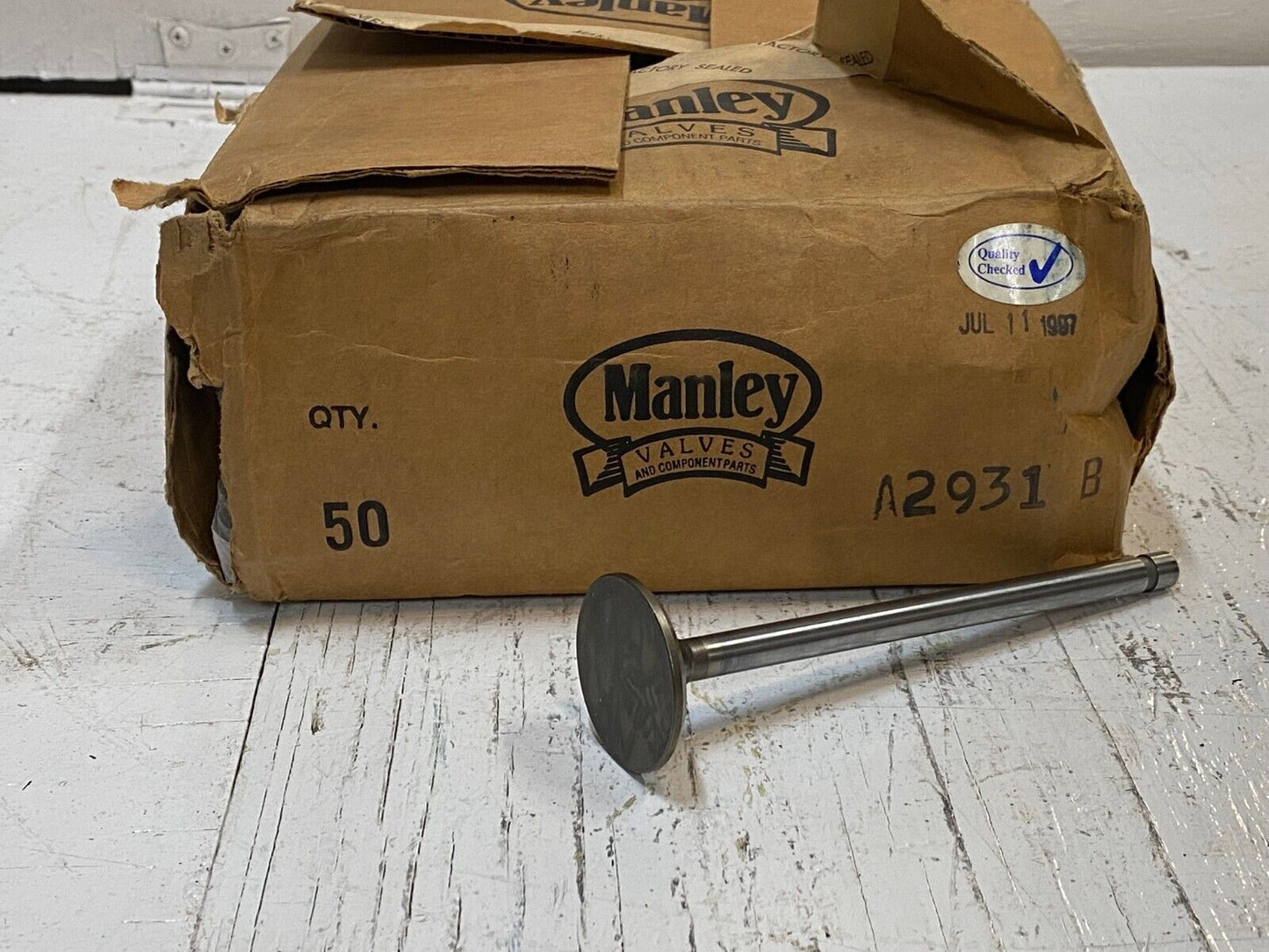 50 Manley Engine Intake Valves A2931 B (50 qty)