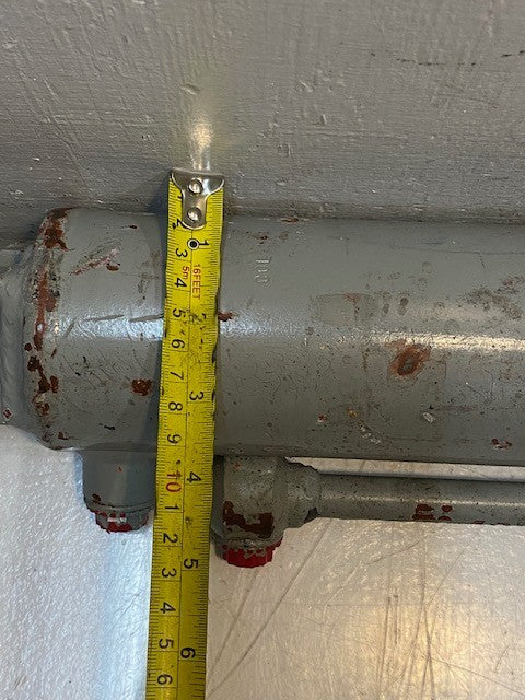 Gray Hydraulic Cylinder 37" Long 86mm OD 25mm Bore