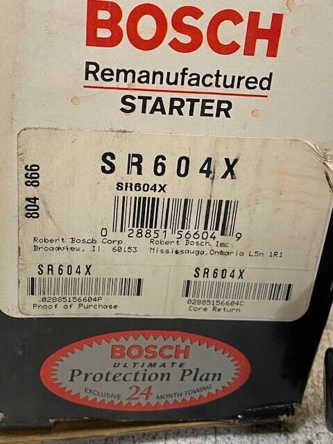 Bosch Remanufactured Starter SR604X | 804866