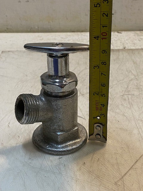 Angle Stop Valve Faucet 3-3/4" Height 2-1/8" Bottom 27mm Thread 18mm ID