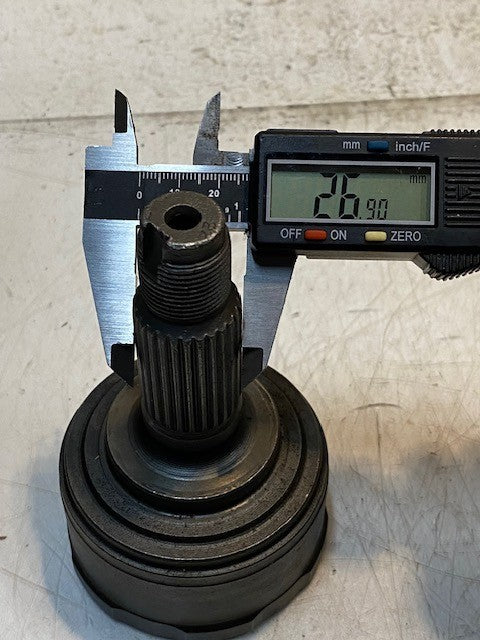 Constant Velocity CV Joint 19mm End 22mm Thread 26-Spline 27mm