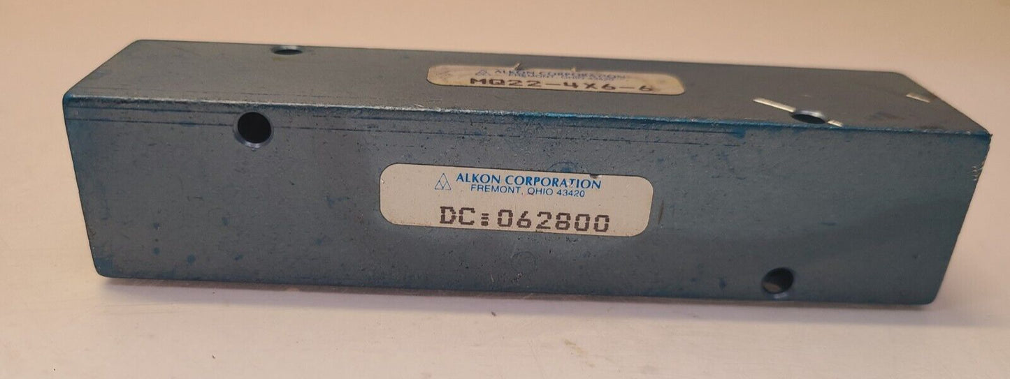 Alkon Corporation Pneumatic Manifold MQ22-4X6-6 | DC: 062800