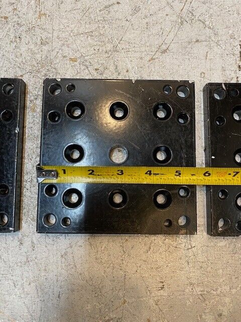 3 Qty of 5-1/2" x 5-1/2" x 1/2" Mounting Sandwich Optical Base Plates (3 Qty)