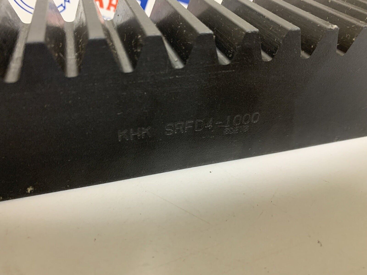 KHK SRFD4-1000, Module 4, 80 Tooth, Carbon Steel Gear Rack with Bolt Holes 98626