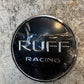 4 Qty of Ruff Racing Wheel Black Snap-In Center Caps 776C01, S1105-06-13 (4 Qty)