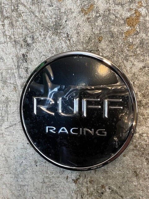 4 Qty of Ruff Racing Wheel Black Snap-In Center Caps 776C01, S1105-06-13 (4 Qty)