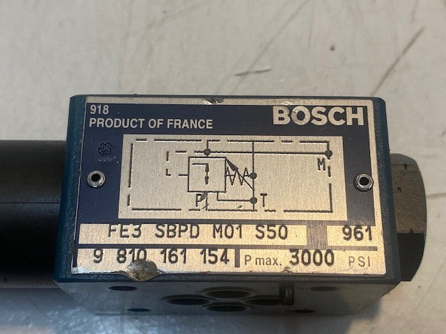 Bosch FE3SBPDM01S50 Pressure Reducing Control Valve 9810161154 | 3000 Psi