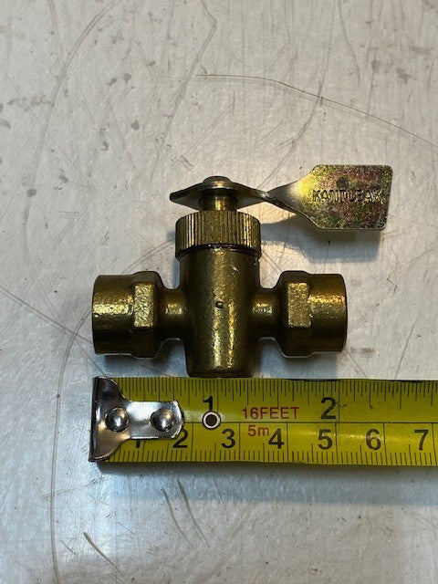 Kantleak Pat. No. 2,980,390 Female Fuel T-Valve Shut-Off Valve