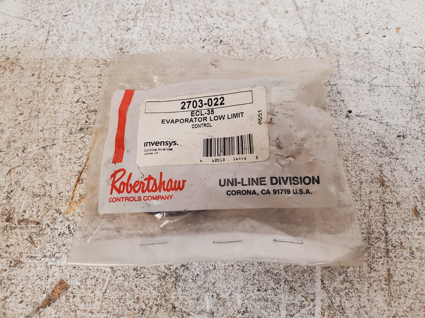 Robertshaw Evaporator Low Limit ECL-35 | 2703-022